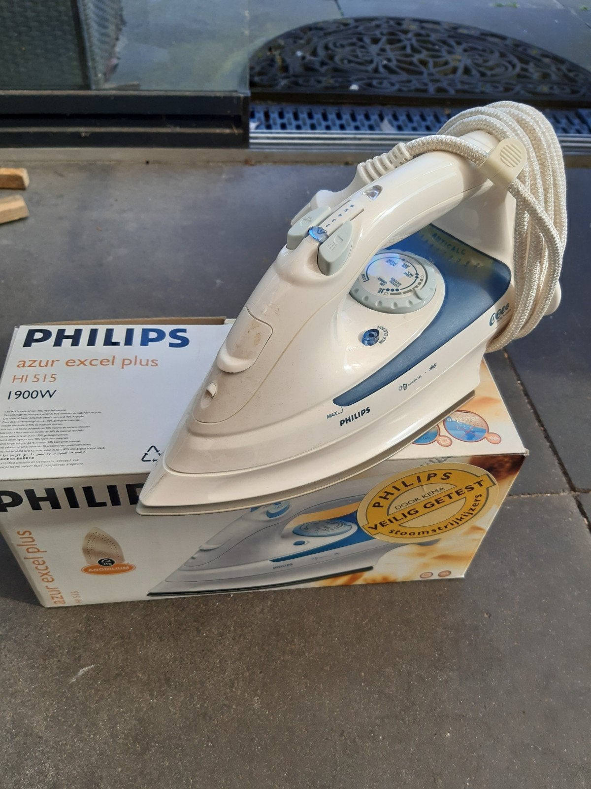Philips stoomstrijkijzer, Witgoed en Apparatuur, Ophalen, Zo goed als nieuw, Strijkijzer met snoer