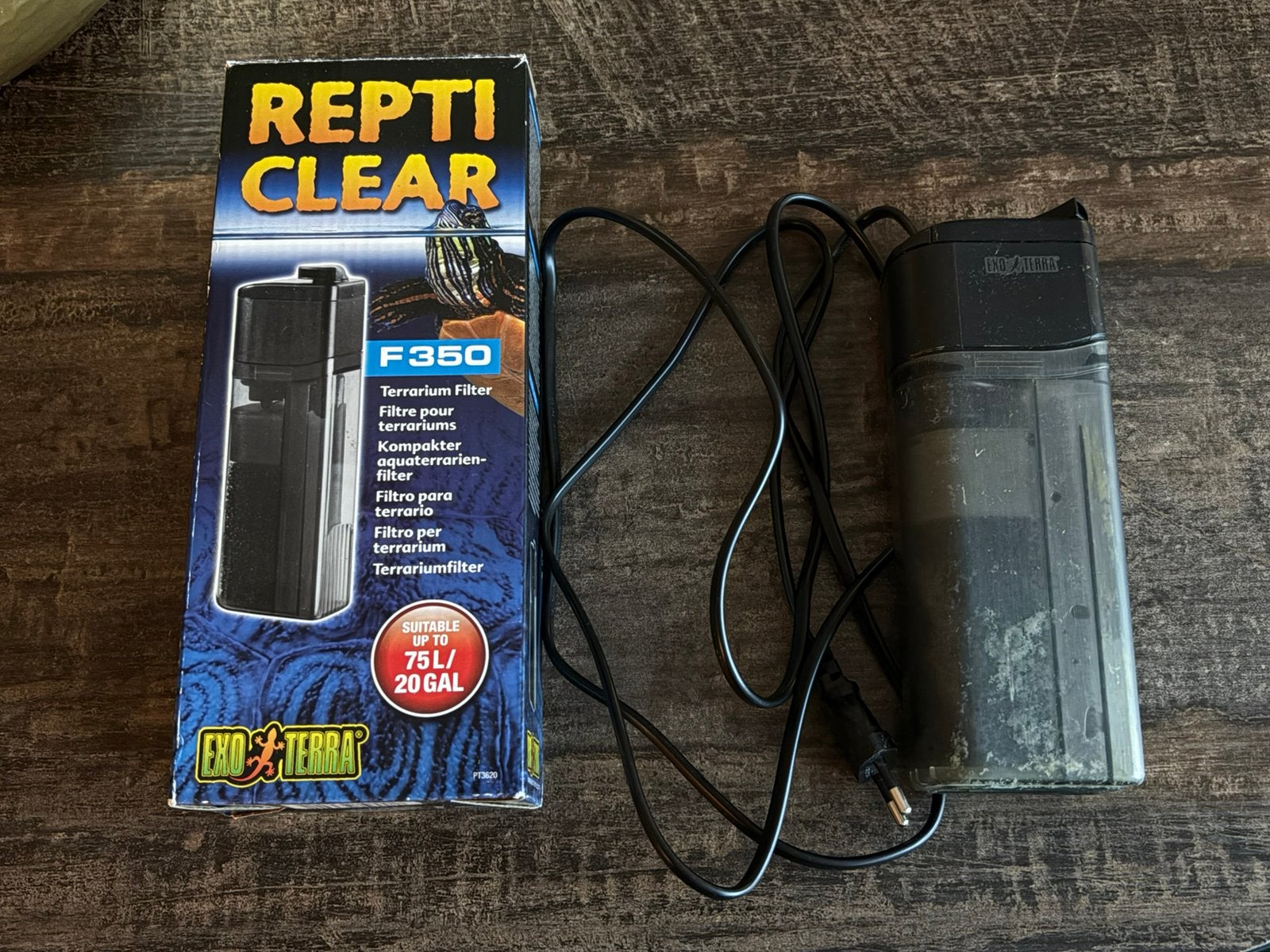 Repticlear F350 | Terrarium Filter | Exo Terra, Dieren en Toebehoren, Ophalen of Verzenden, Gebruikt, Overige typen