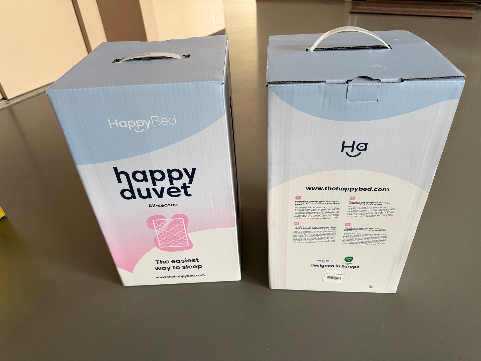 Nieuw HappyBed Happy Duvet All-season dekbed 140x220 cm, Ophalen, Overige merken, Zwart, Nieuw
