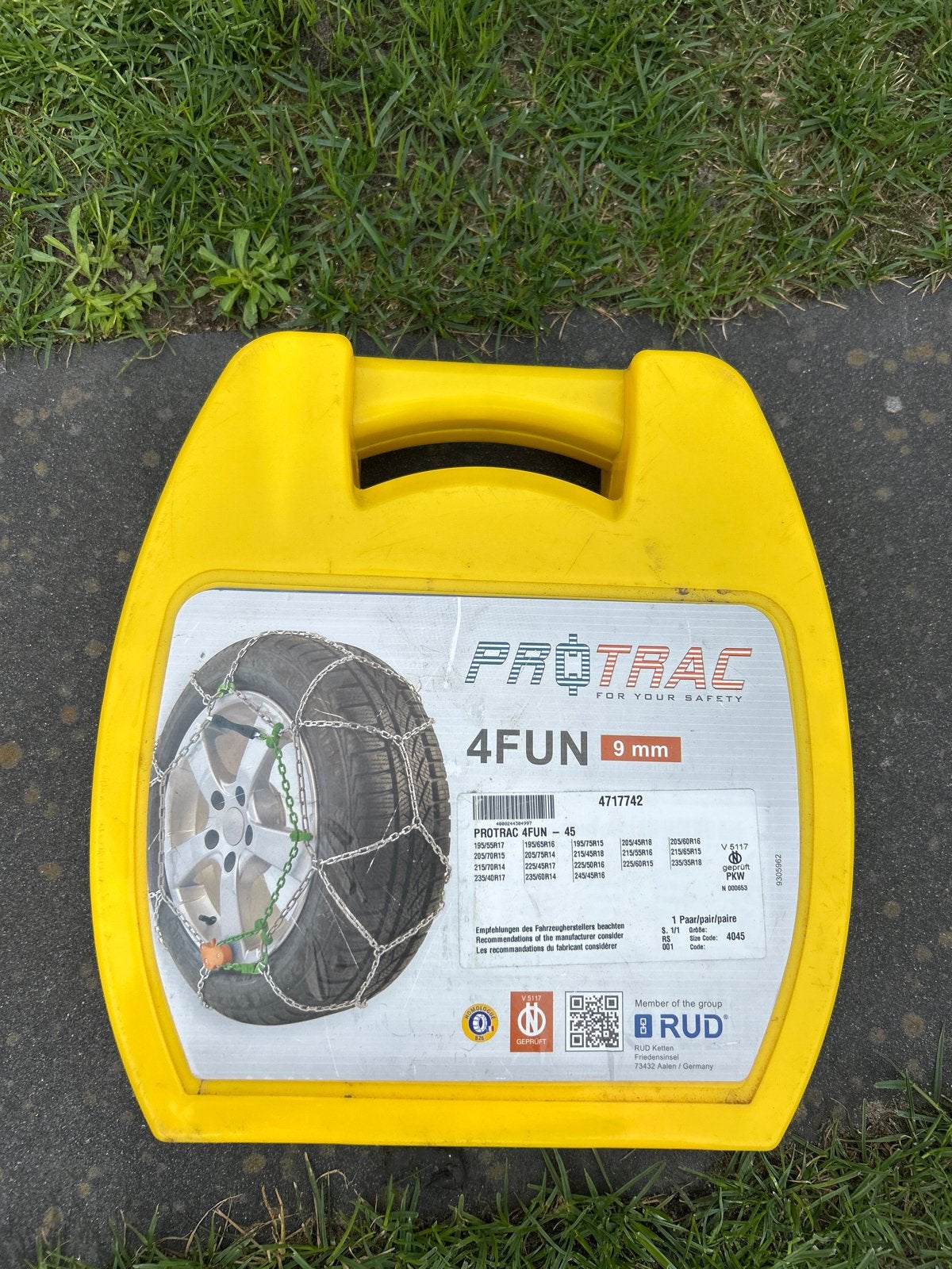 Sneeuwkettingen 9 mm PROTRAC 4FUN - 45, Ophalen, Zo goed als nieuw