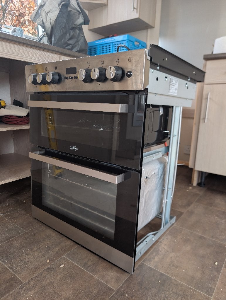 Belling 602DITC LPG oven b60cm x h90cm, Ophalen, 60 cm of meer, 4 kookzones, Zo goed als nieuw