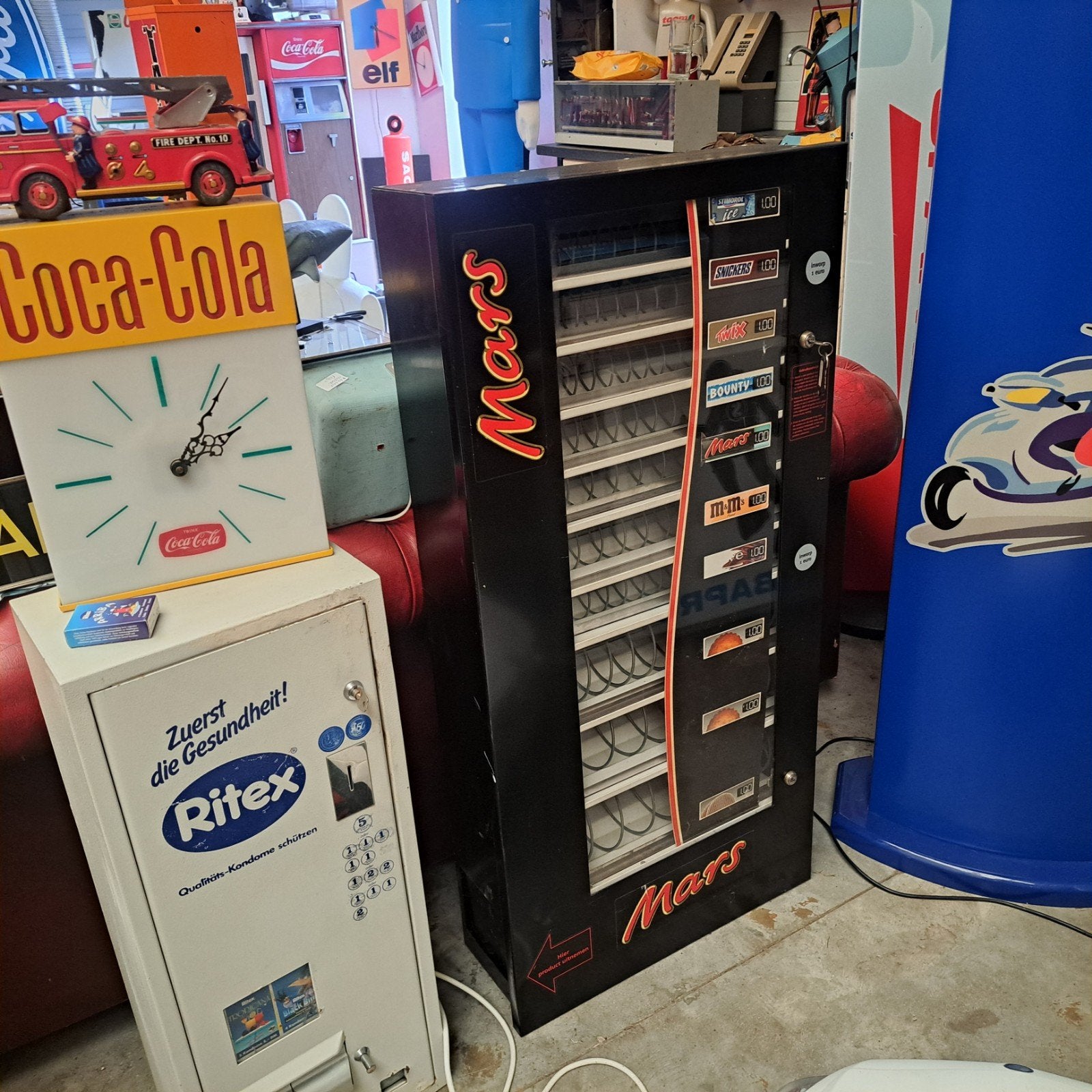 Snoepautomaat Mars M&M Snickers Twix, Verzamelen, Ophalen, Gebruikt