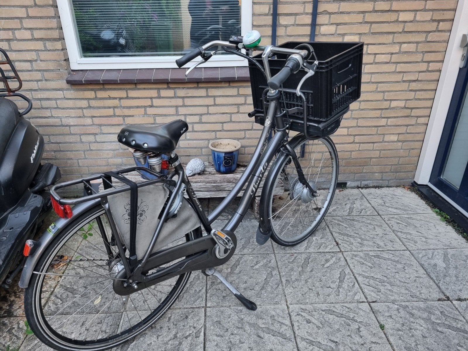 Sparta Country Tour elektrische fiets met krat, Sparta, Velgrem, Versnellingen, Ophalen of Verzenden