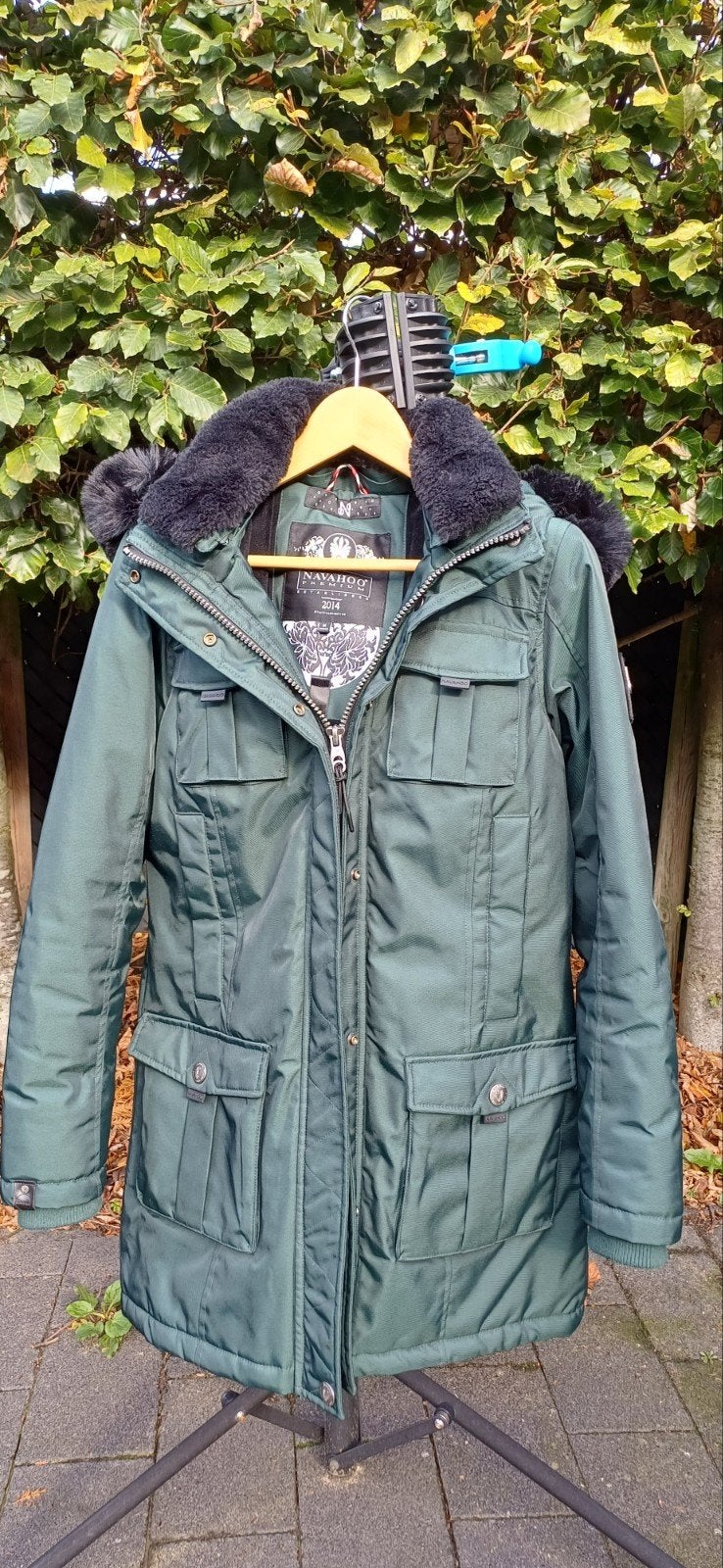 Navahoo TINIIS winterjas dames maat M, Navahoo, Zo goed als nieuw, Groen, Ophalen