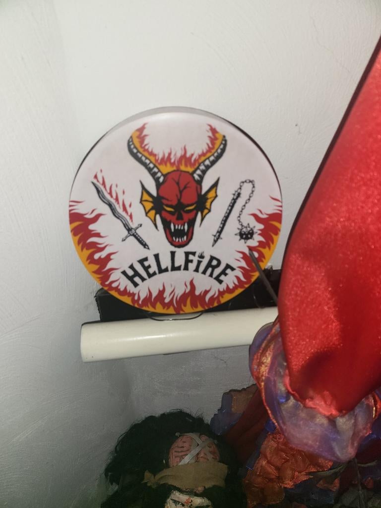 Hellfire licht reclame bord - Stranger Things, Verzenden