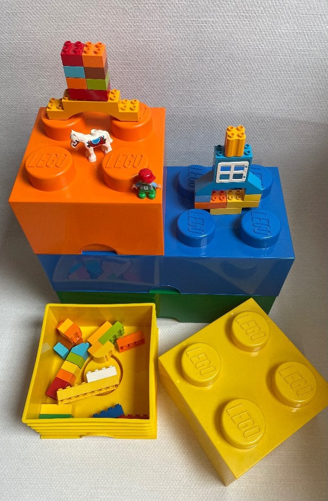 Koopje lego opbergboxen met extra, Ophalen, Lego, Overige typen, Zo goed als nieuw