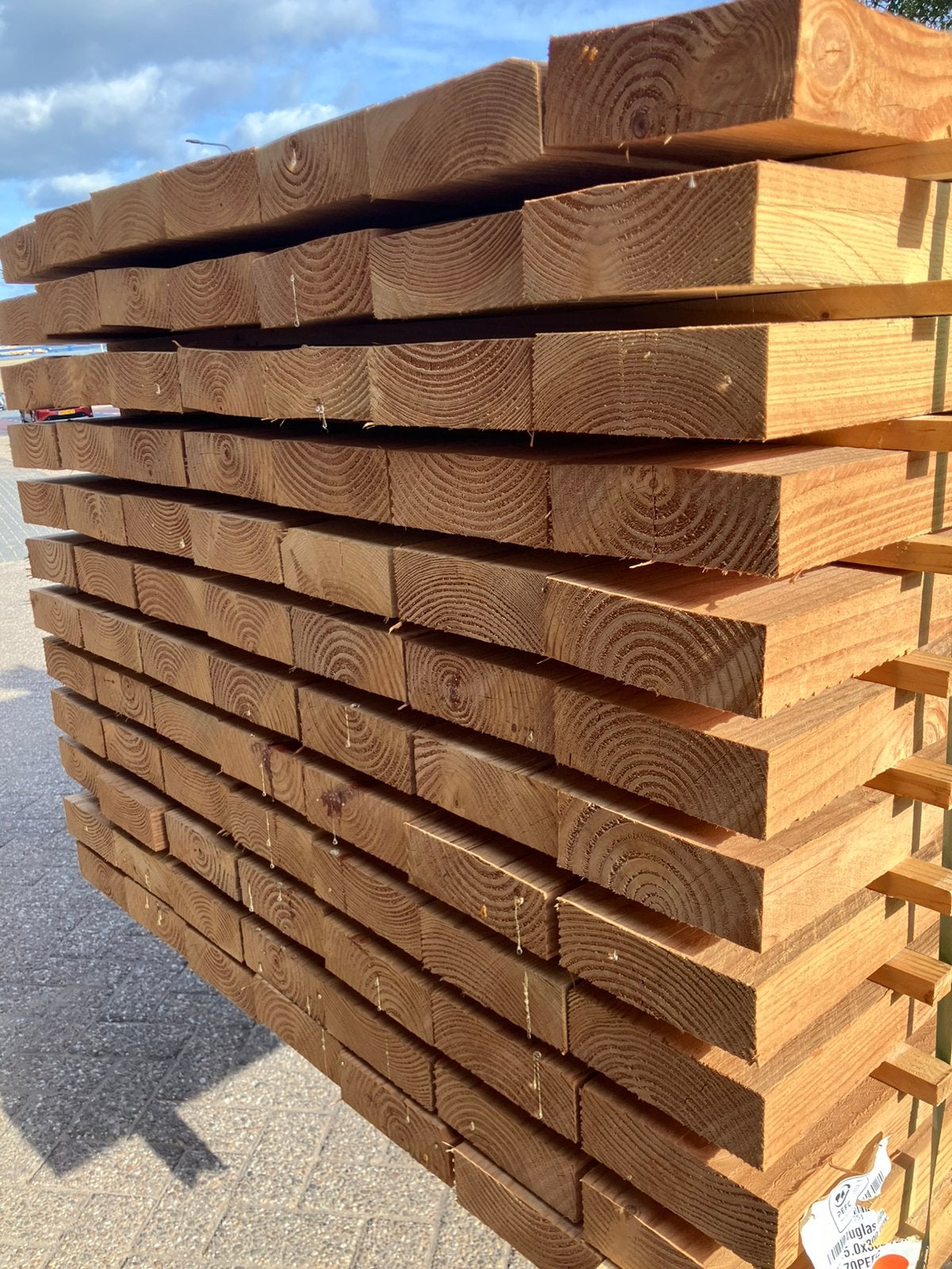 Douglas 5x15cm 300cm lang gording balk, Ophalen, Nieuw, 250 cm of meer, Balken