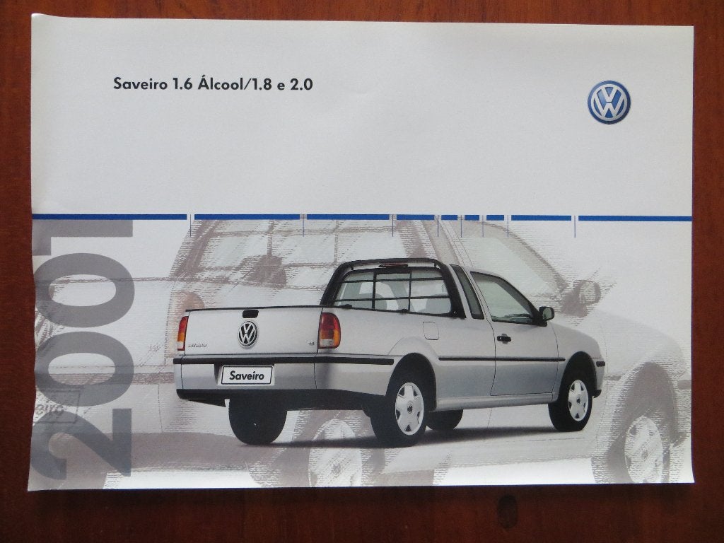 Volkswagen Saveiro 1.6 Álcool/ 1.8 e 2.0 (nov 2000; mj 2001), Ophalen of Verzenden, Nieuw, Volkswagen