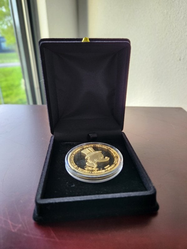 Walt Disney Dagobert Duck Eerste Euro Goud Munt, Ophalen, Donald Duck, Zo goed als nieuw, Overige typen