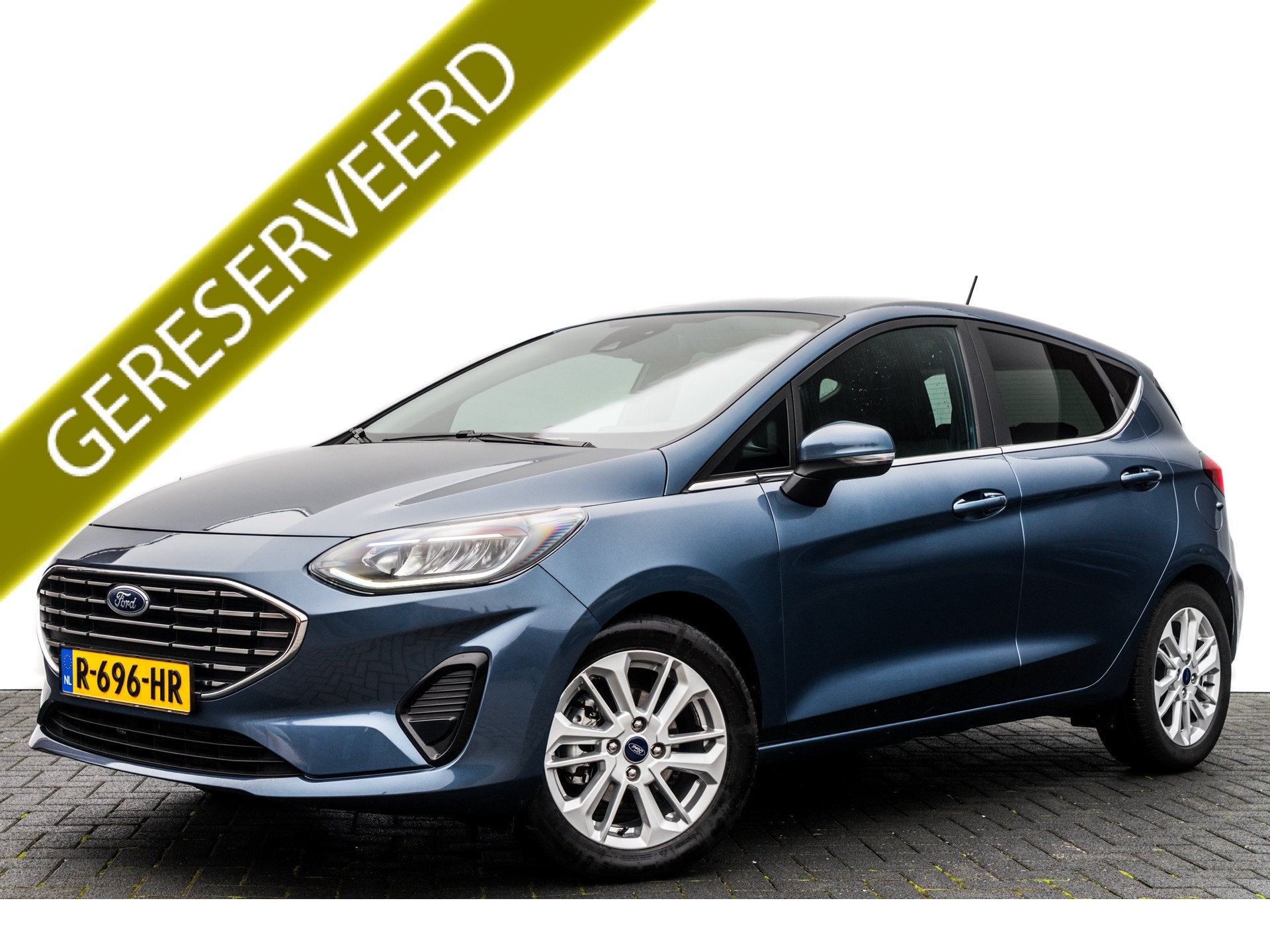 Ford Fiesta 1.0 125 pk EcoBoost Hybrid ST-Line X Automaat |, Met garantie (alle), Blauw, Verwarmde buitenspiegels, Origineel Nederlands