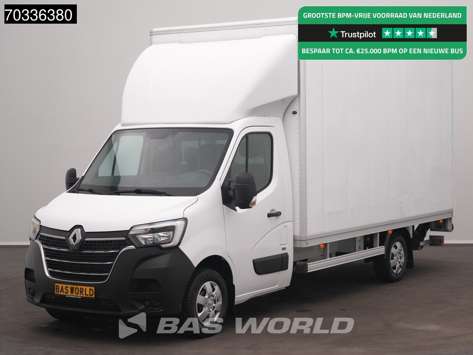Renault Master 145PK Bakwagen Laadklep D'Hollandia Zijdeur A, 145 pk, Stof, Gebruikt, Euro 6