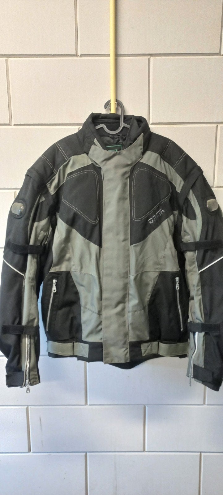 Orina textiel motorjas XXL zwart/grijs met protectoren, Ophalen, Jas | textiel, Heren, Orina