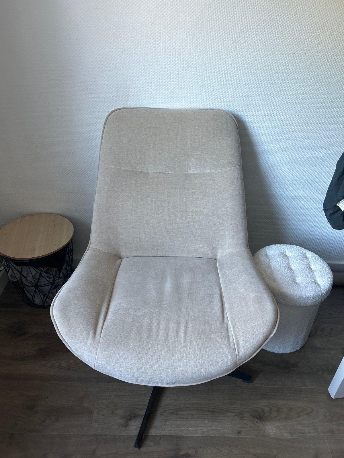 Comfortabele beige draaistoel - Zo goed als nieuw, Ophalen, Overige kleuren, Zo goed als nieuw, Eén