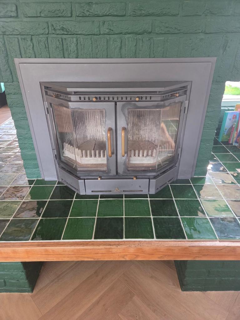 Barbas Panolux 65 Inzethaard Hout - Gebruikt, Huis en Inrichting, Ophalen, Gebruikt, Inzethaard, Houthaard