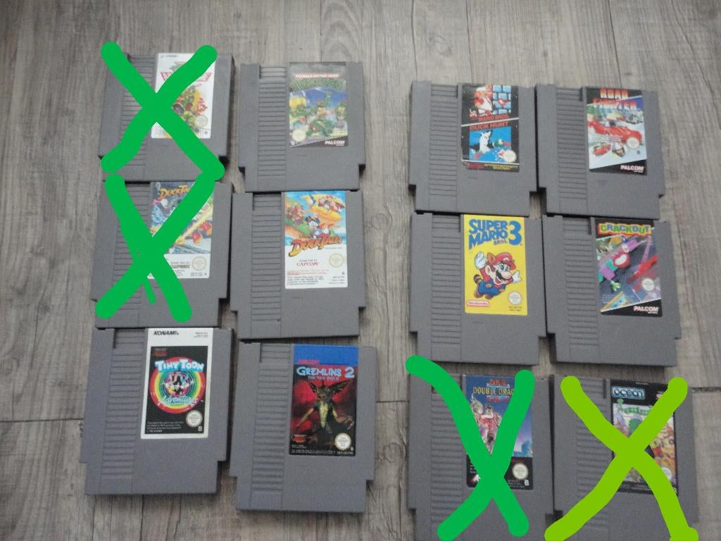 TE KOOP LEUKE RETRO NINTENDO NES SPELLEN/ GAMES, 1 speler, Ophalen of Verzenden, Gebruikt, Vanaf 3 jaar
