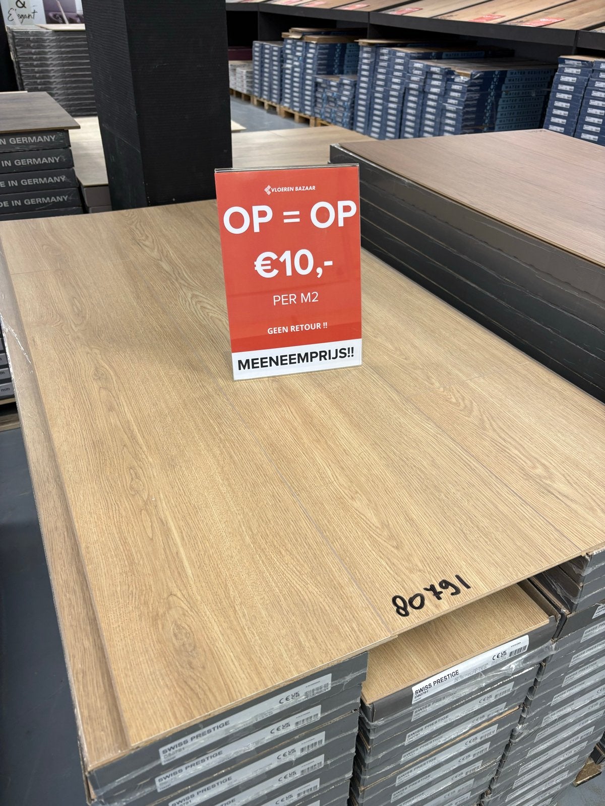 Laminaat Vloeren - Swiss Prestige - OP=OP Meeneemprijs!, Minder dan 50 cm, 100 tot 150 cm, Beige, Nieuw