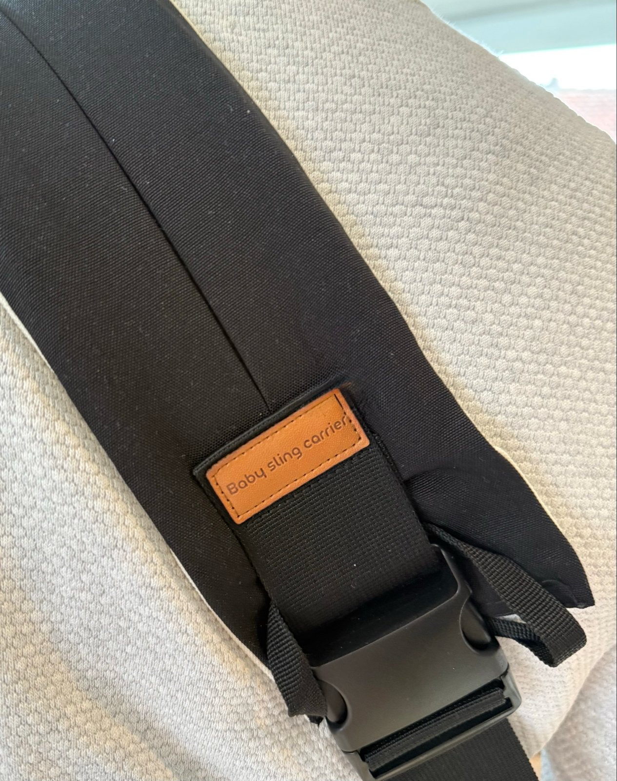 Zwarte Baby Sling Heupdrager - Comfortabel en Veilig, Overige merken, Zij, Draagdoek, Nieuw