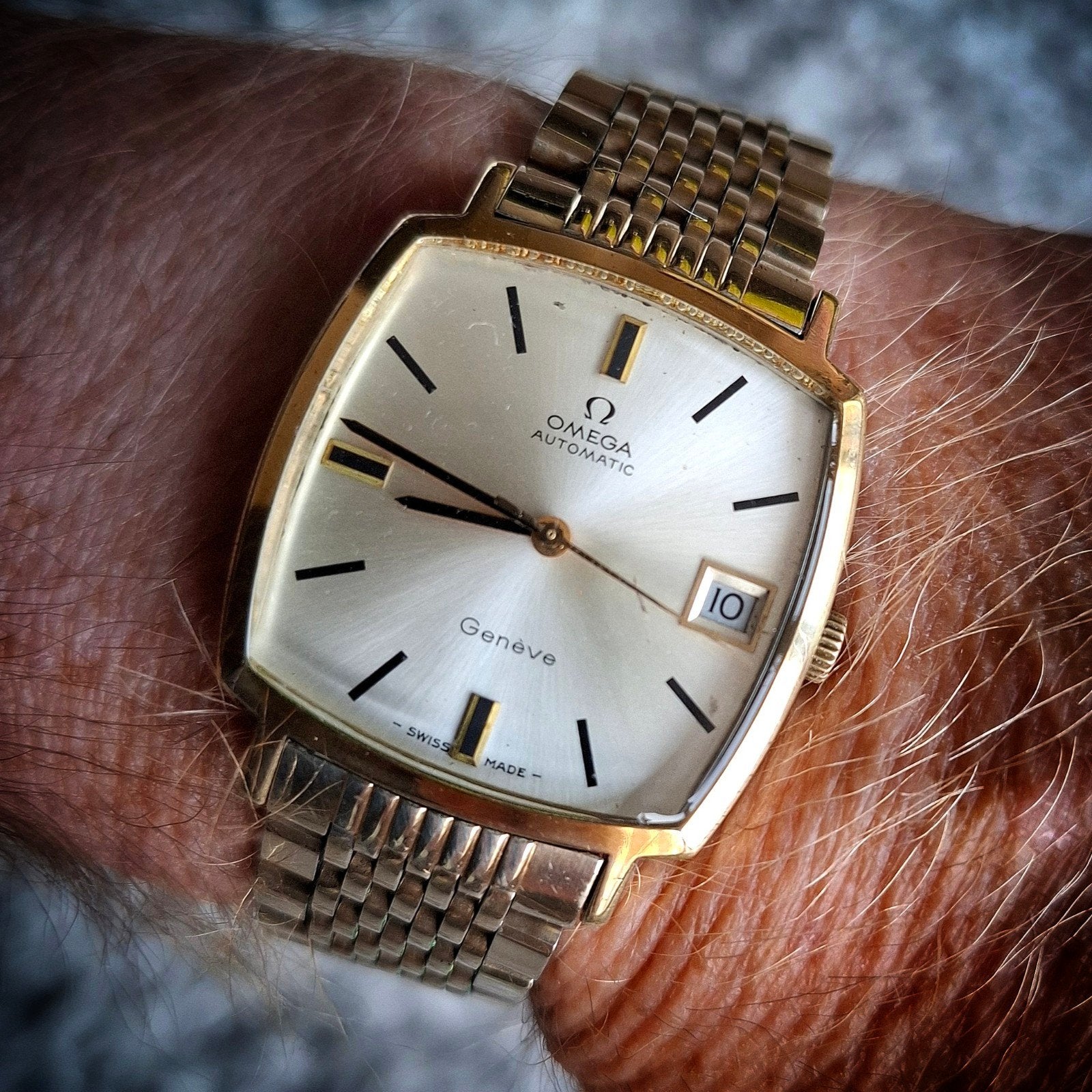 Omega Geneve, Ophalen of Verzenden, Staal, Omega, 1960 of later