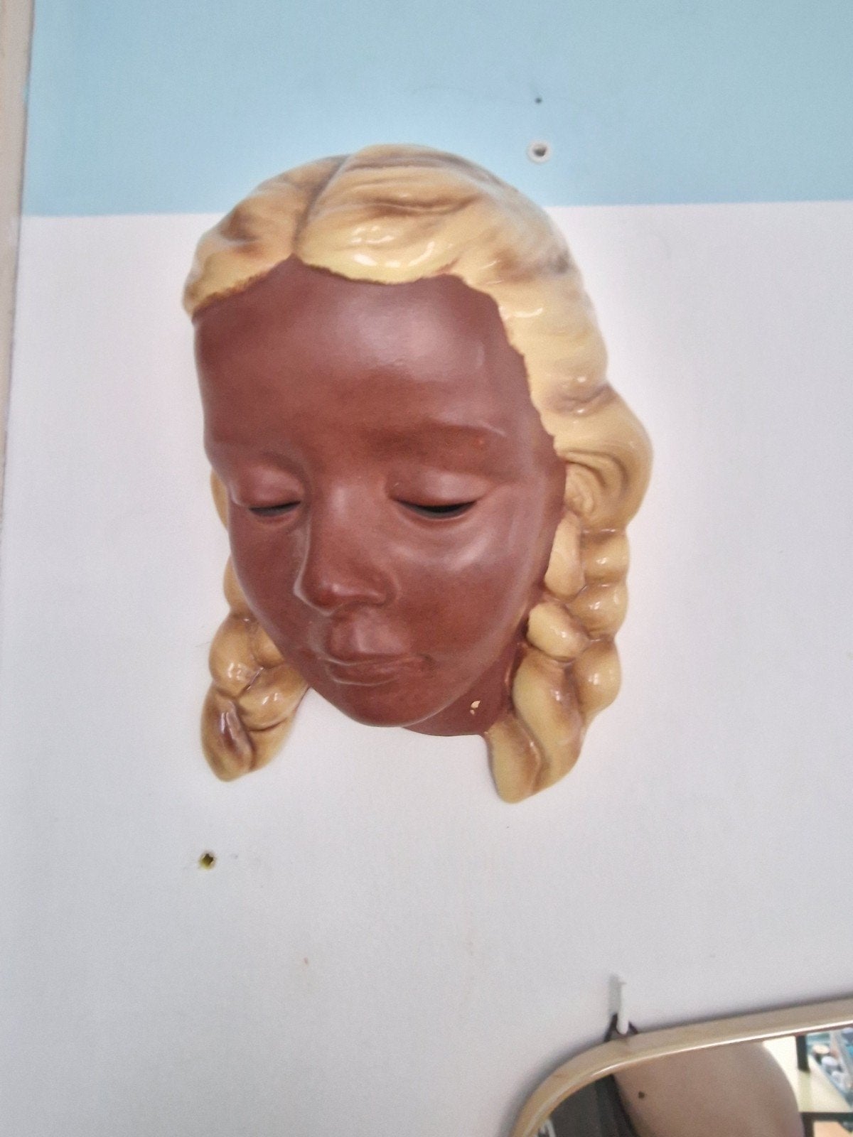 Vintage Mid Century Cortendorf wandhoofdje wandmasker, Ophalen of Verzenden, Huis en Inrichting