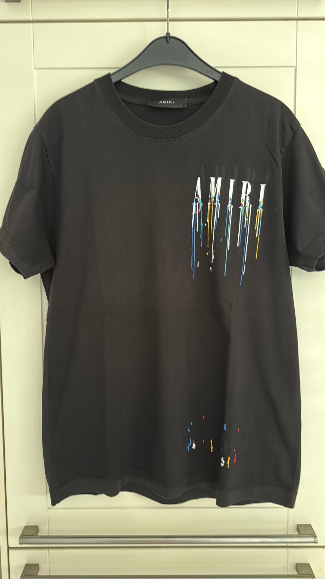 Amiri T-shirt maat M, Kleding | Heren, Ophalen of Verzenden, Zo goed als nieuw, Maat 48/50 (M), Zwart