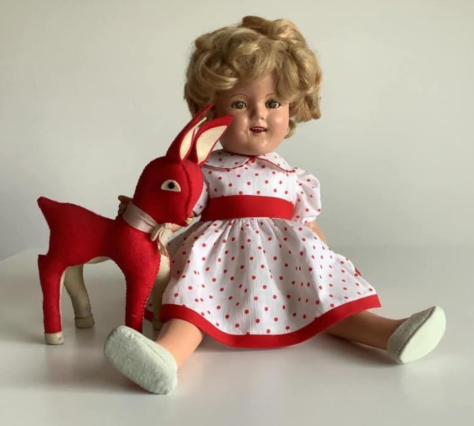 Antieke Shirley Temple pop van Ideal, Ophalen of Verzenden, Gebruikt, Pop
