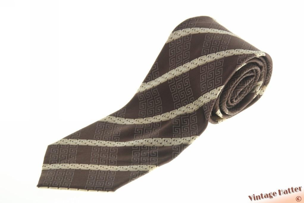 Zijden stropdas Versace Classic bruin Grieks sleutelpatroon, Kleding | Heren, Stropdassen, Gedragen, Met patroon, Bruin, Ophalen of Verzenden