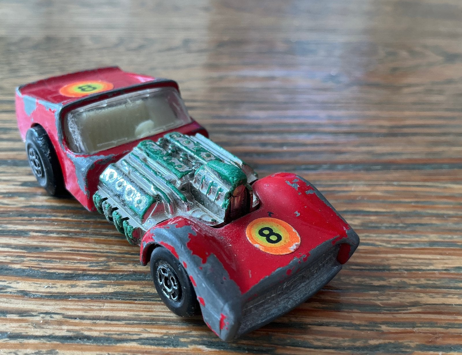 Vintage Road Dragster auto 1970 Matchbox, Ophalen, Gebruikt, Auto