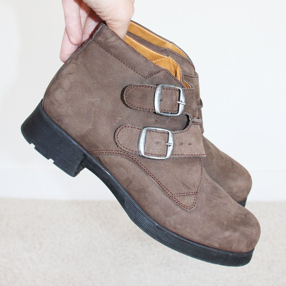 Zeer Mooie Leren Piedro Schoenen s4 (Maat 39) € 35,-, Bruin, Overige typen, Ophalen of Verzenden, Zo goed als nieuw