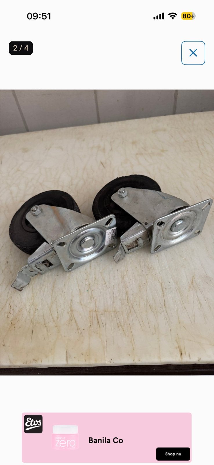 Bokwielen nieuw 10 cm, Ophalen, Nieuw