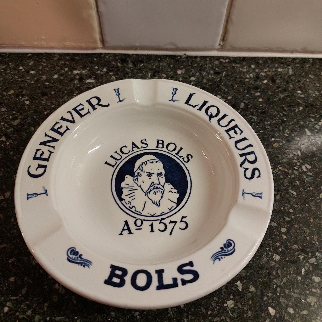 Bols Genever asbak Société Ceramique Maestricht, Ophalen of Verzenden