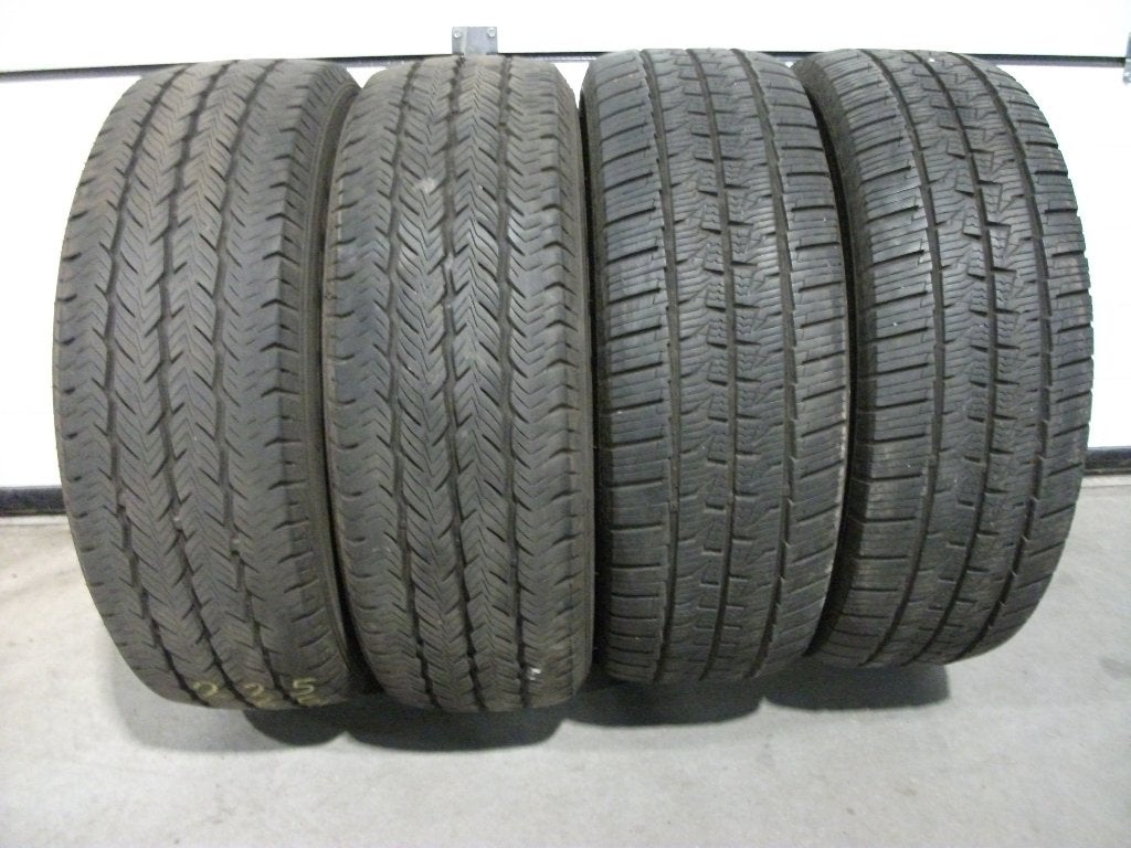 4 x 225/65r16c all-season transportbanden 4 x 7/8mm!!, Ophalen, 16 inch, Banden en Velgen, Nvt
