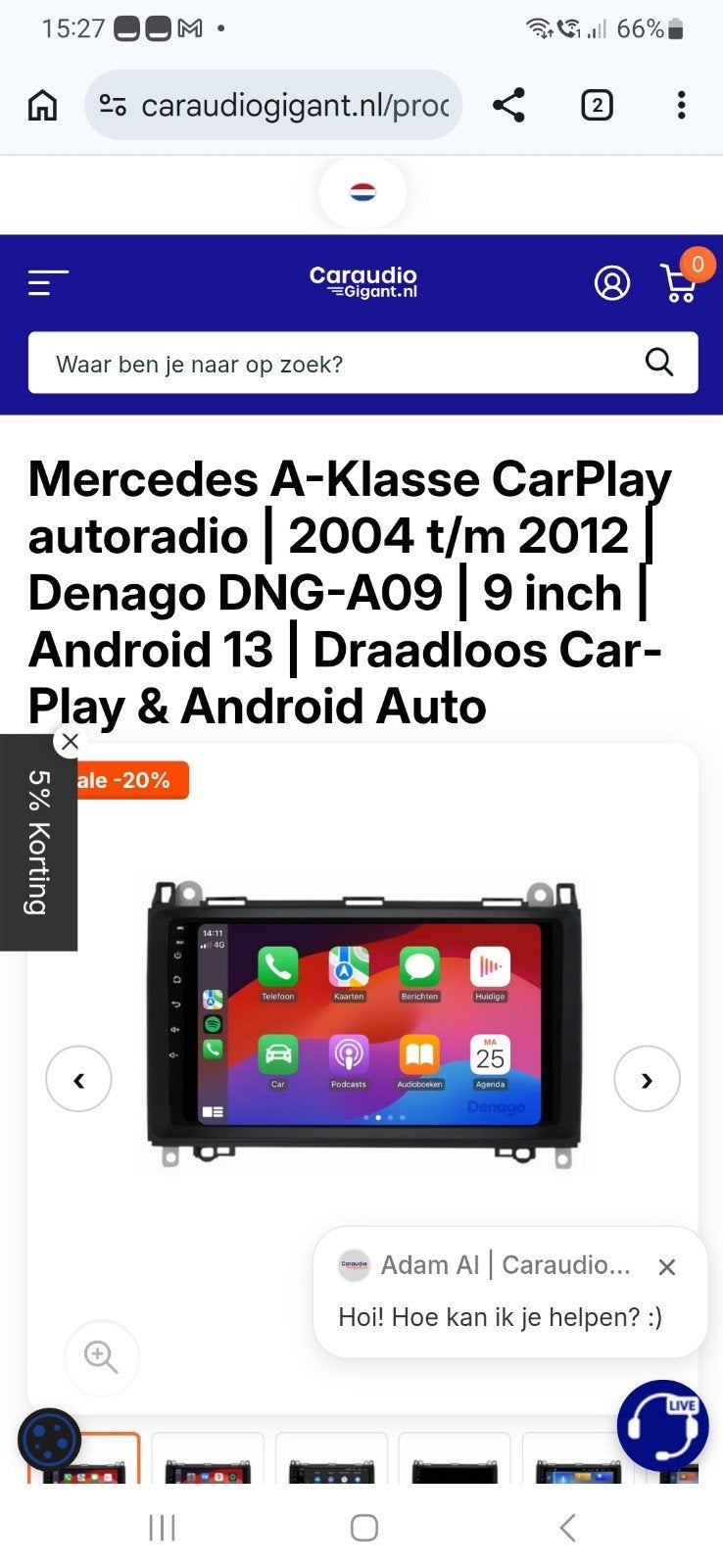 davilon multimedia carplay mercedes a ,b sprinter Vito enz, Ophalen of Verzenden, Nieuw