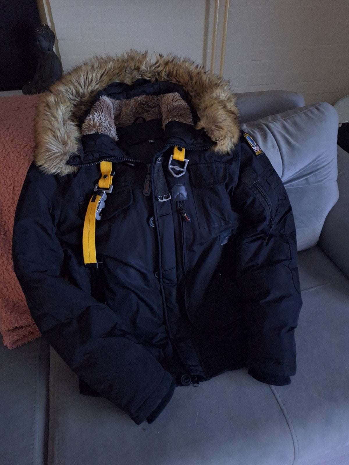 Zo goed als nieuwe Parajumpers winterjas xxl, Ophalen, Zo goed als nieuw, Zwart