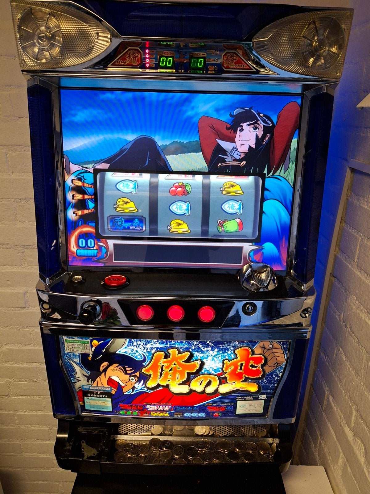 Rodeo Pachislo Gokkast - Animatie Thema Tokens LCD Scherm, Overige munten, Ophalen, Zo goed als nieuw, Met sleutels