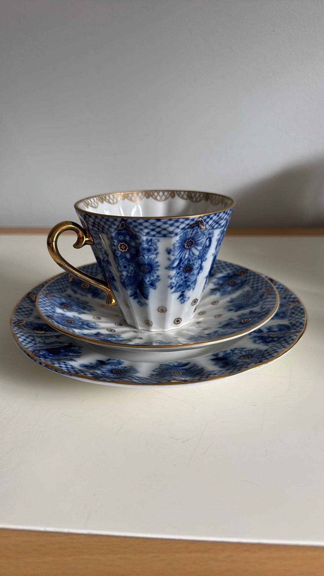 Lomonosov set: kop, schotel en bordje, Ophalen of Verzenden