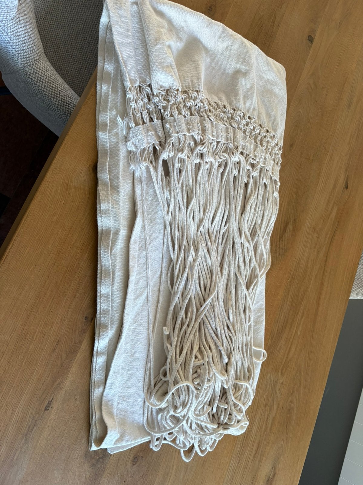 Hangmat /Hammock katoenkleur 2-3 persoons, Tuin en Terras, Hangmatten, Ophalen, Zo goed als nieuw