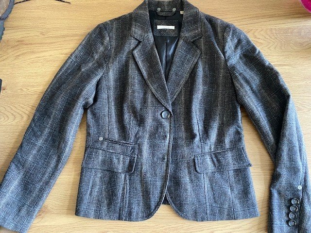 Opus geruiten colbertje mt 40 ZGAN, Maat 38/40 (M), Bruin, Ophalen of Verzenden, Zo goed als nieuw