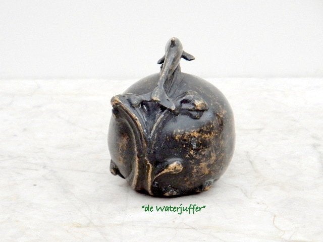 010* Bronzen urn dolfijn (Boven €75 geen verzendkosten), Ophalen of Verzenden, Nieuw, Overige materialen, Overige typen
