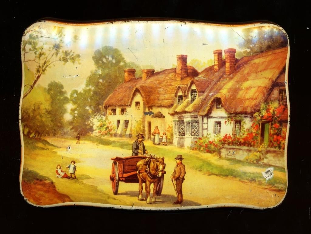 Vintage Blikken trommel, Antiek en Kunst, Ophalen of Verzenden