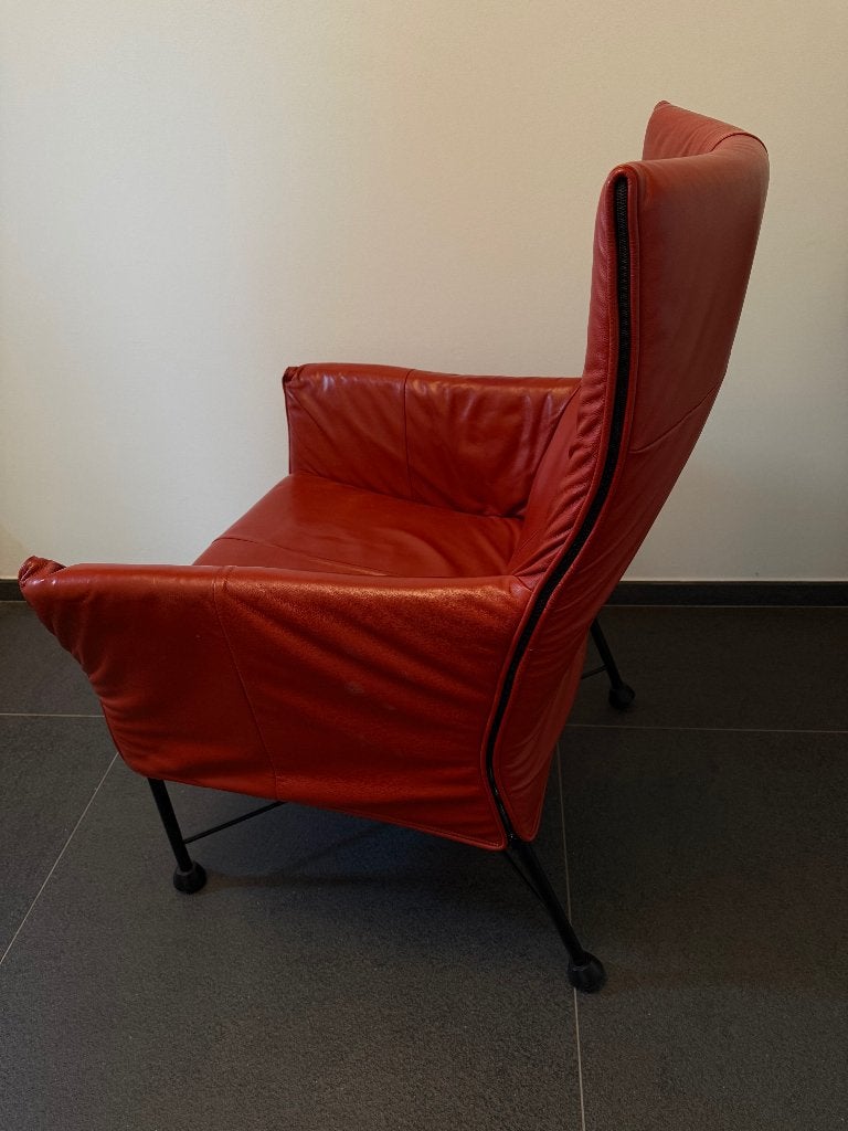 Montis Charlie, Huis en Inrichting, Fauteuils, Ophalen, Gebruikt, Minder dan 75 cm, Leer