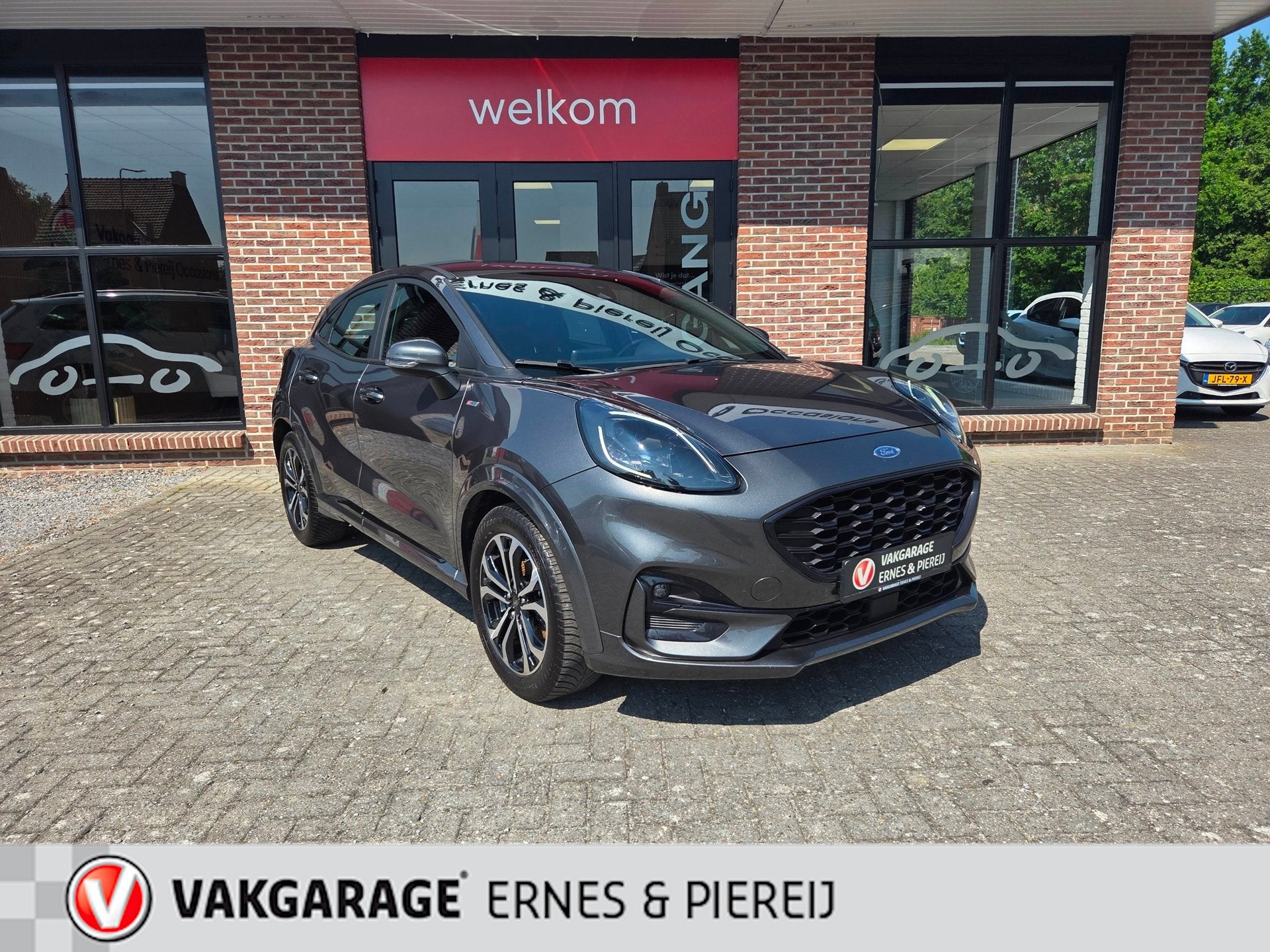 Ford Puma 1.0 EcoBoost Hybrid ST-Line X *Garantie mogelijk t, Voorwielaandrijving, Zwart, Bedrijf, 3 cilinders