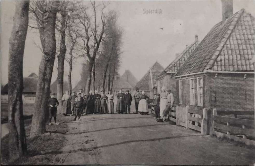 Spierdijk (Noord-Holland) - Dorpsgezicht ca. 1912, Verzamelen, Ophalen of Verzenden, Voor 1920, Gelopen, Noord-Holland
