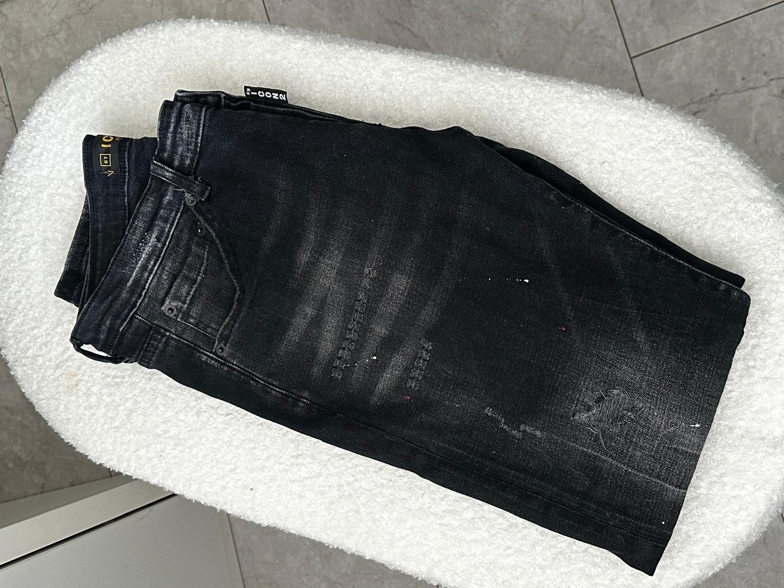 Zwarte Dsquared2 Icon spijkerbroek, Ophalen of Verzenden, Gedragen, Zwart, Overige jeansmaten