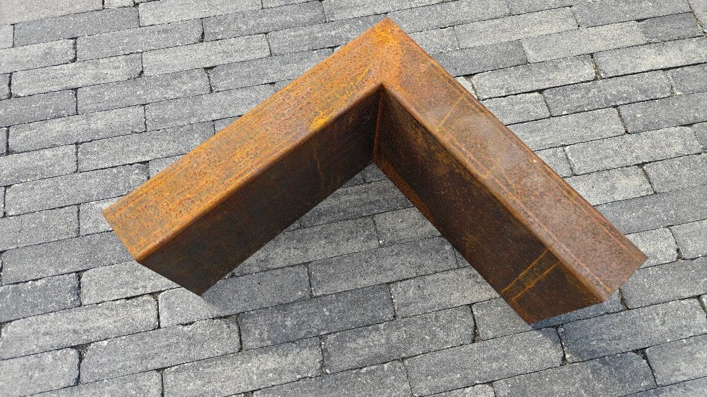 Cortenstaal overzetprofiel, Tuin en Terras, Bielzen en Borders, Ophalen, Overige materialen, 25 cm of meer, Nieuw