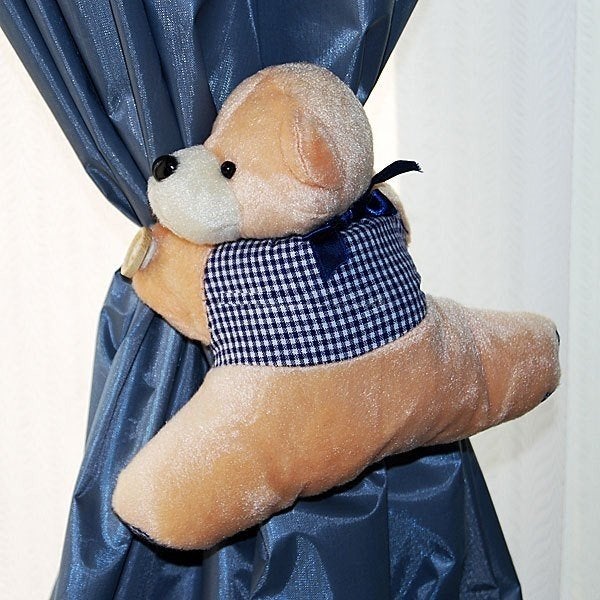 2 Knuffelbeertjes voor in de gordijnen, Verzenden, Nieuw, Beer, Klein (minder dan 20 cm)
