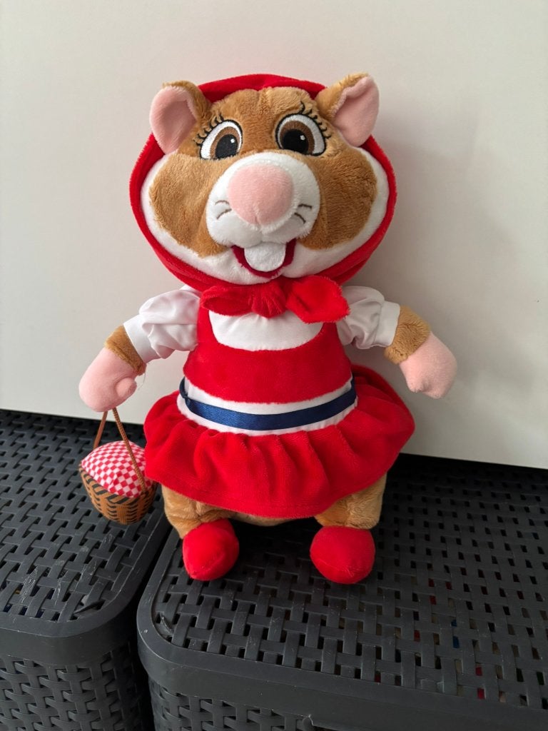 Albert heijn ah knuffel hamster efteling roodkapje 28 cm!, Kinderen en Baby's, Speelgoed | Knuffels en Pluche, Albert Heijn, Overige typen