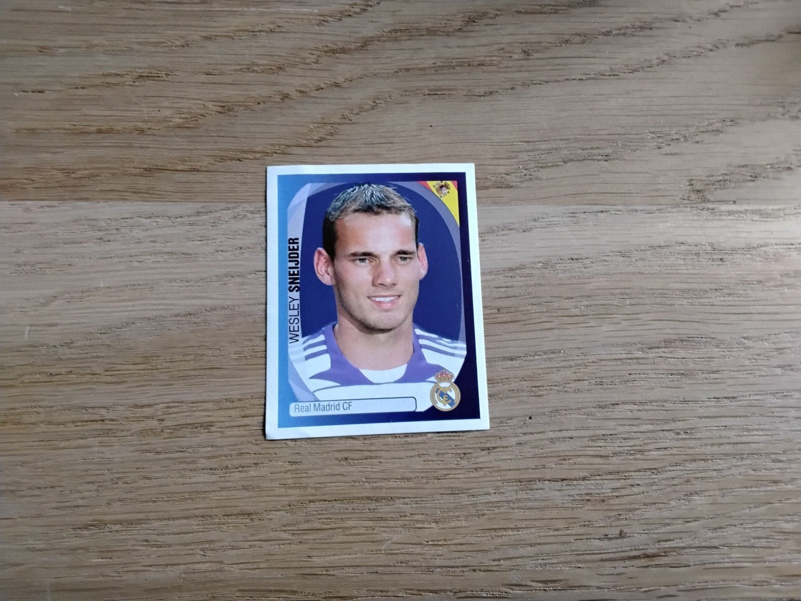 Wesley Sneijder Panini sticker Champions league 2007/2008, Ophalen of Verzenden, Zo goed als nieuw, Buitenlandse clubs, Poster, Plaatje of Sticker