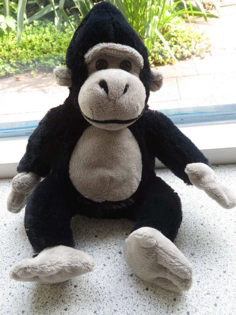 Zwart met grijs velours aap Gorrilla merk Sunkid, Wasbaar, Zwart, Ophalen of Verzenden, Zo goed als nieuw