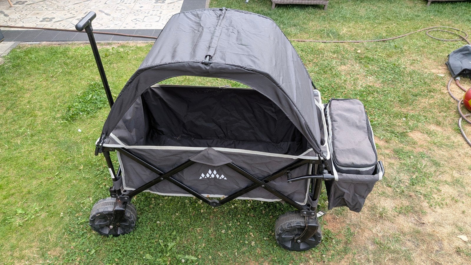 Opvouwbare bolderkar met zonnekap en koeltas, Caravans en Kamperen, Bolderkarren, Ophalen