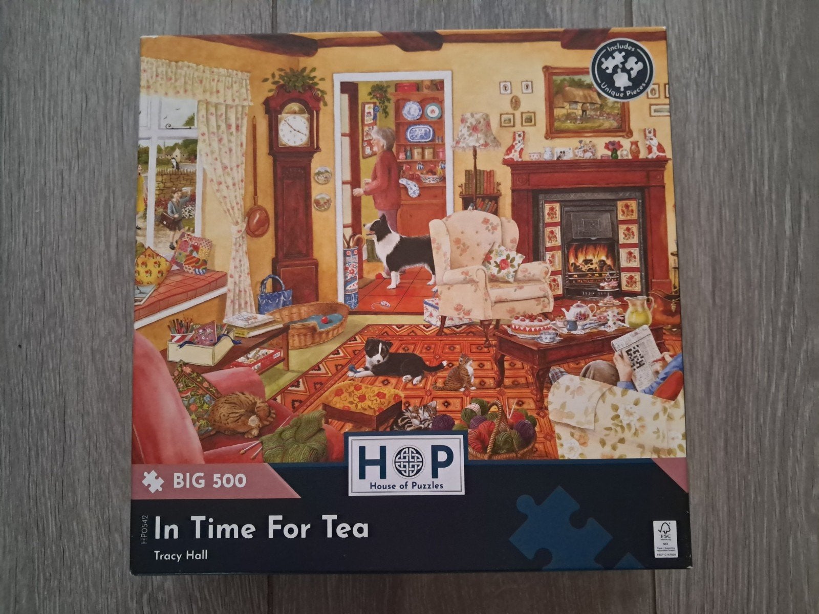 Puzzel HOP 500 XL stukjes, Ophalen of Verzenden, 500 t/m 1500 stukjes, Gebruikt, Legpuzzel